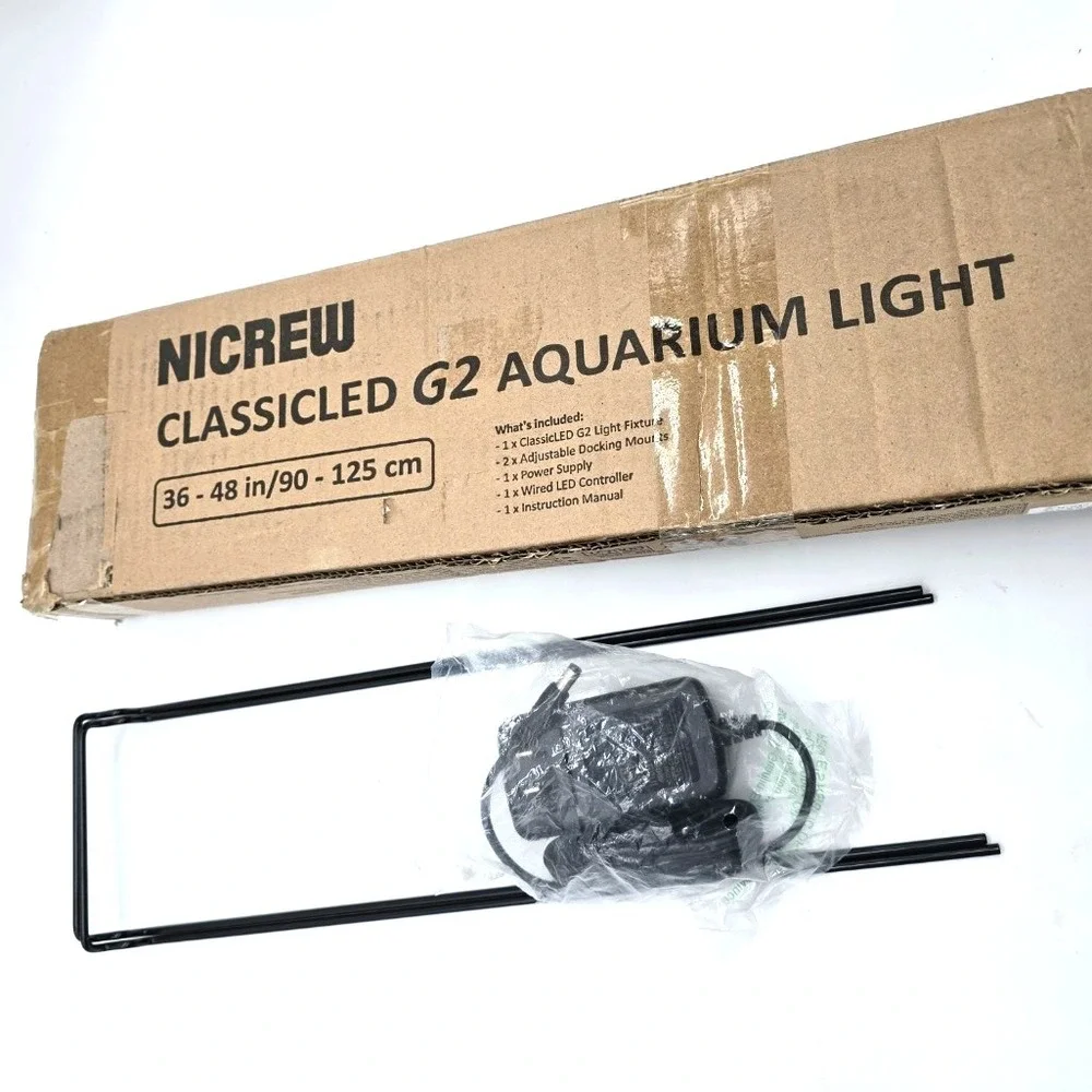 NICREW ClassicLED Gen 2 32W Aquarium Light 36-48 Inch‎ Dimmable White Blue LED